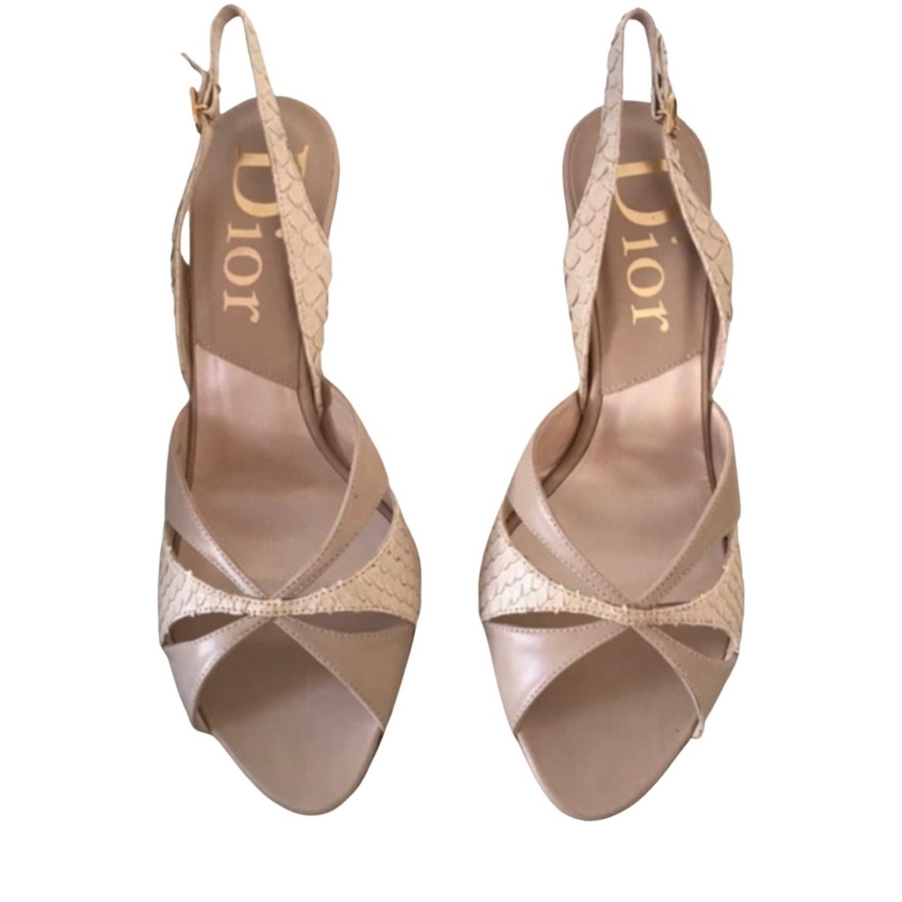Brand new vintage Dior slingback sandals